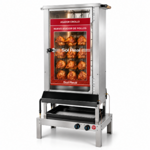 Asador Criollo Mediano – 12 Pollos Sol Real