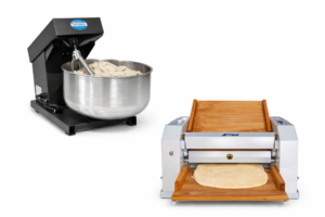 Combo Amasadora 20kg 1/2HP + Sobadora 450mm 1/2HP De Mesa -Linea Comercial