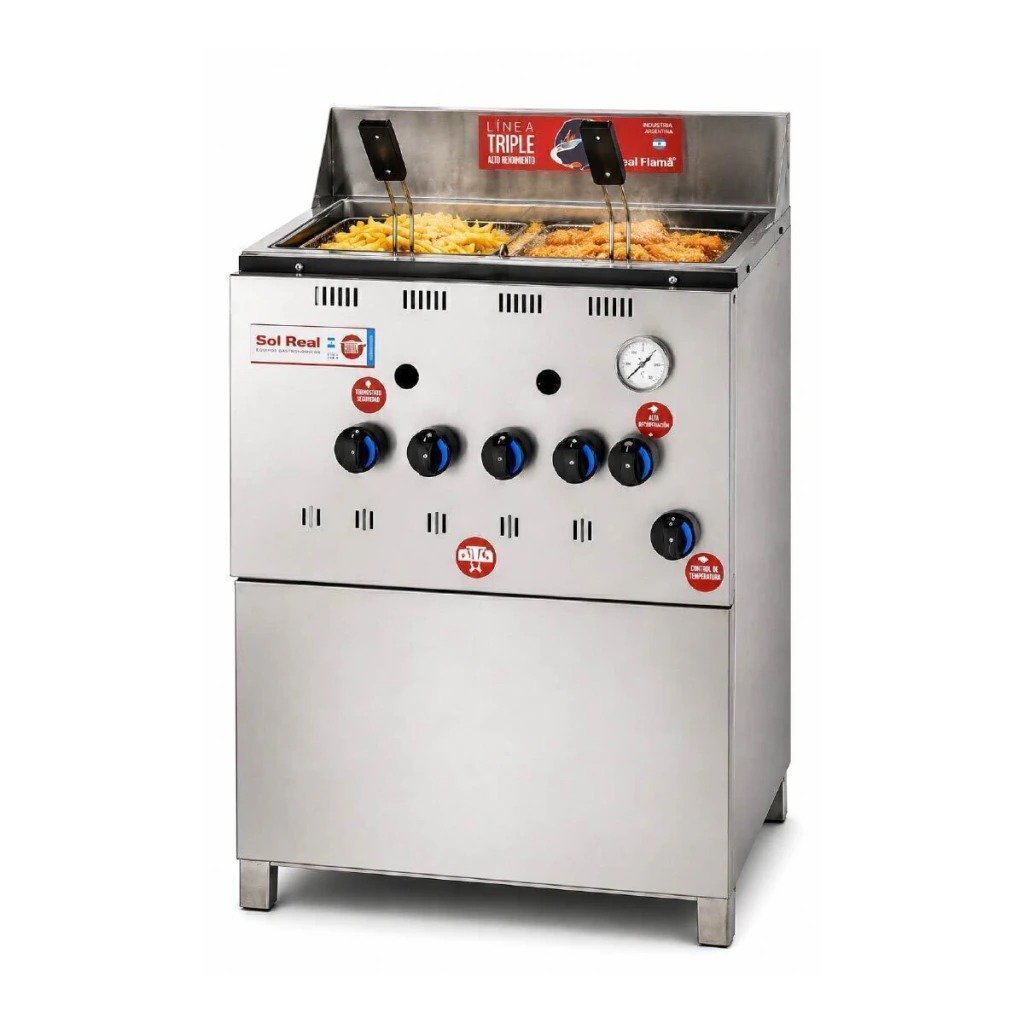 freidora-a-gas-sol-real-33-litros-triple-inyeccion-1 Freidora a Gas Sol Real 33 Litros Triple Inyección Profesional