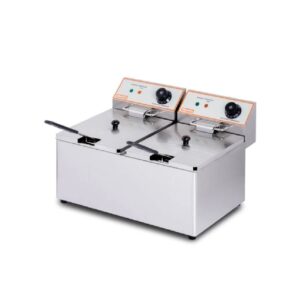 Freidora Eléctrica Doble Moretti Fryer 8+8