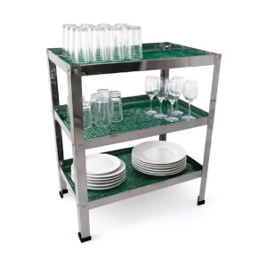 Vasera Escurridora 100x40CM Gastronómica Industrial Acero Inox Plateado