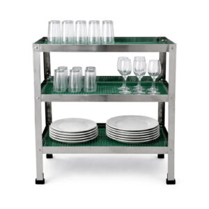 Vasera Escurridora 70X40CM Gastronómica Industrial Acero Inox Plateado